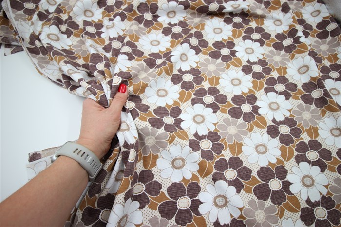 Кулирка Бежевые цветы - фото 50391