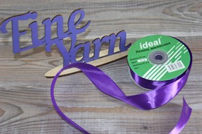 Ленты атласные 25 мм. цвет 3118 фиолетовый IDEAL уп. 27,4 м