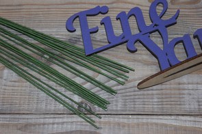 Флористическая проволока цв.зеленый 36 см