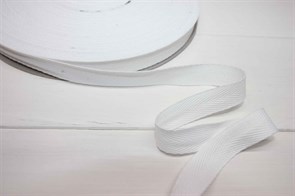 Тесьма киперная хлопок 15 мм белый