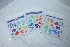 Набор цветных наклеек 'Ладошка'