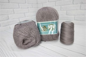 Пряжа Пух норки 889 (серо-беж) Китай